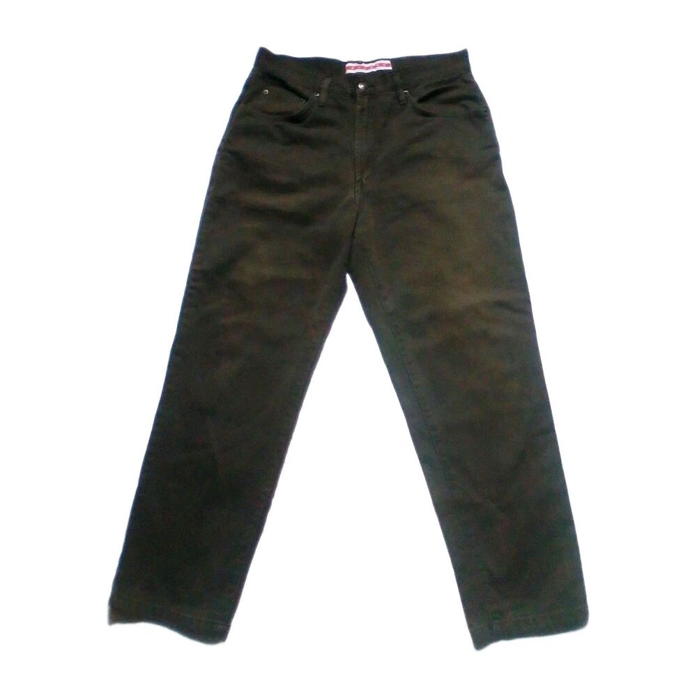 Merona Mens Jeans Pants 34x30 Brown Denim Regular Fit Cotton Casual Classic
